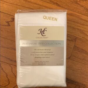 HC Collection Platinum 1800 Queen Bedskirt - White